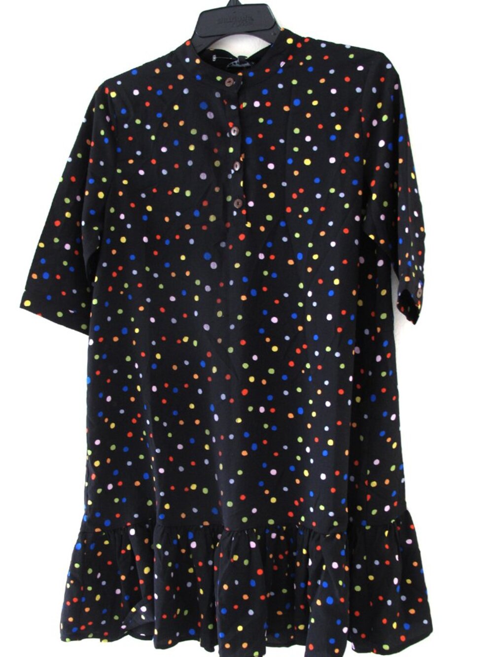🆕 REVEUSE MINI dress Polka dots MULTICOLOR & BLACK  Style DT2118